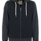 Classic Blue Cotton Hooded Sweatshirt with Zip