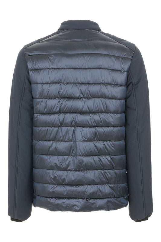 Blue Poliammide Men Jacket