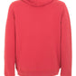 Radiant Red Cotton Hoodie with Logo Accent