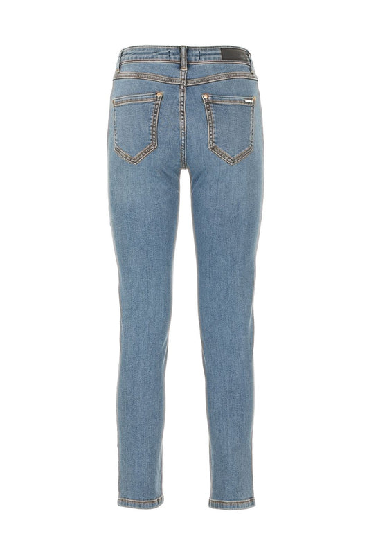 Light Blue Cotton Women Jeans