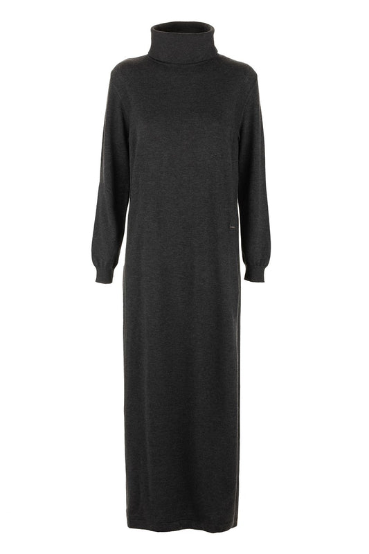 Black Wool Women Dress