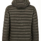 Elegant Quilted Hooded Men's Jacket