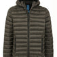 Elegant Quilted Hooded Men's Jacket