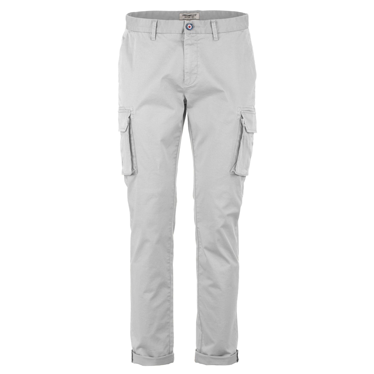 Gray Cotton Men Pants