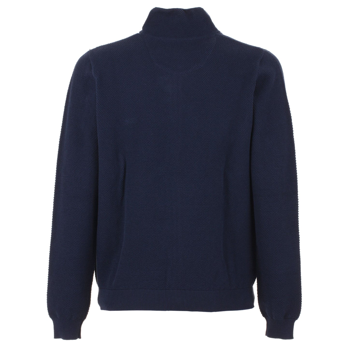 Blue Cotton Men Sweater