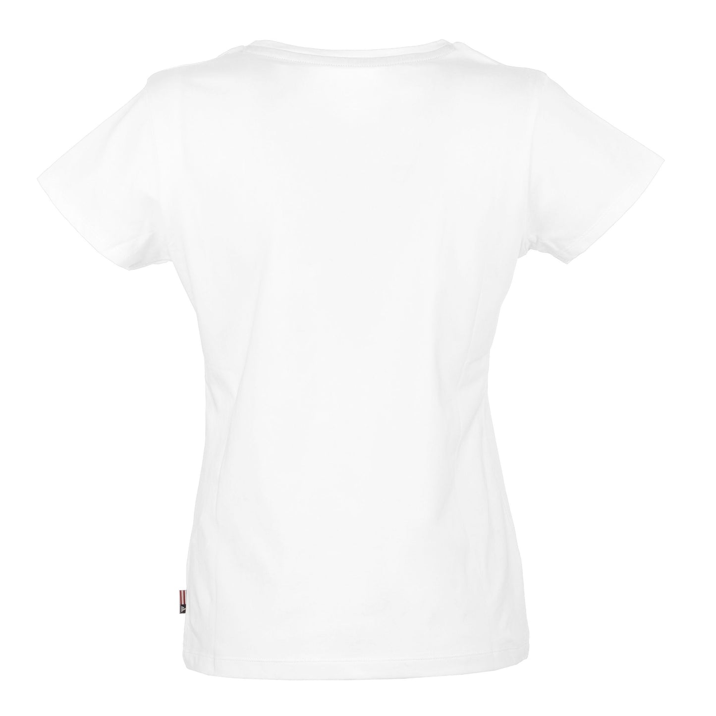 White Cotton Women T-Shirt