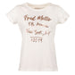 White Cotton Women T-Shirt