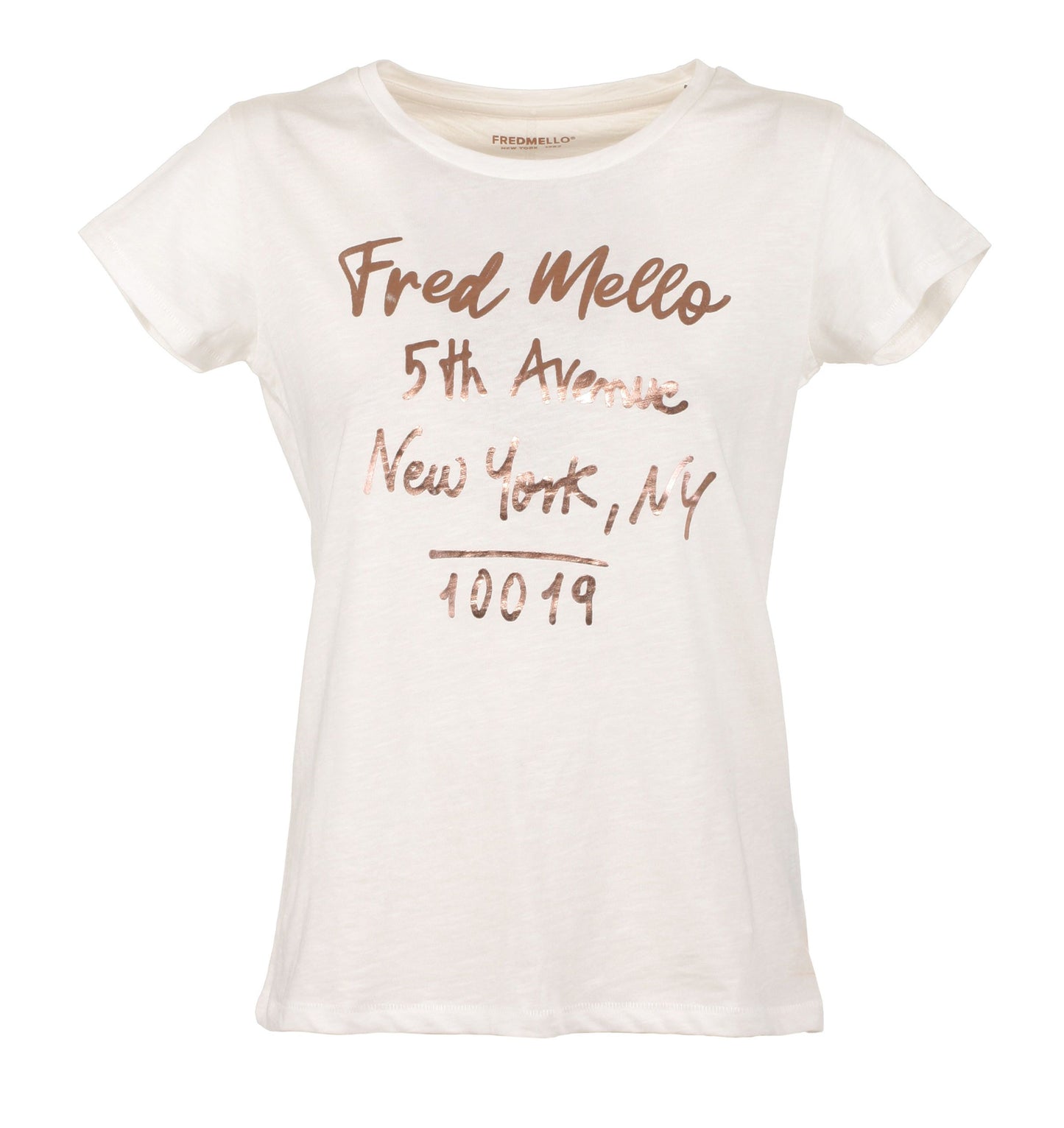 White Cotton Women T-Shirt