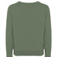 Chic Green Cotton Blend Sweatshirt with Brass Logo