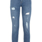 Blue Cotton Women Jeans