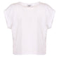 White Cotton Women T-Shirt