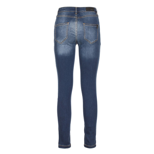 Chic Blue Cotton-Stretch Sweat Pants