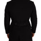 Elegant Black Double Breasted Wool Jacket