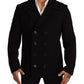 Elegant Double Breasted Wool-Blend Pea Coat