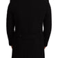 Elegant Double-Breasted Black Coat
