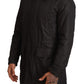 Chic Hooded Blouson Coat in Timeless Black
