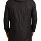 Chic Hooded Blouson Coat in Timeless Black