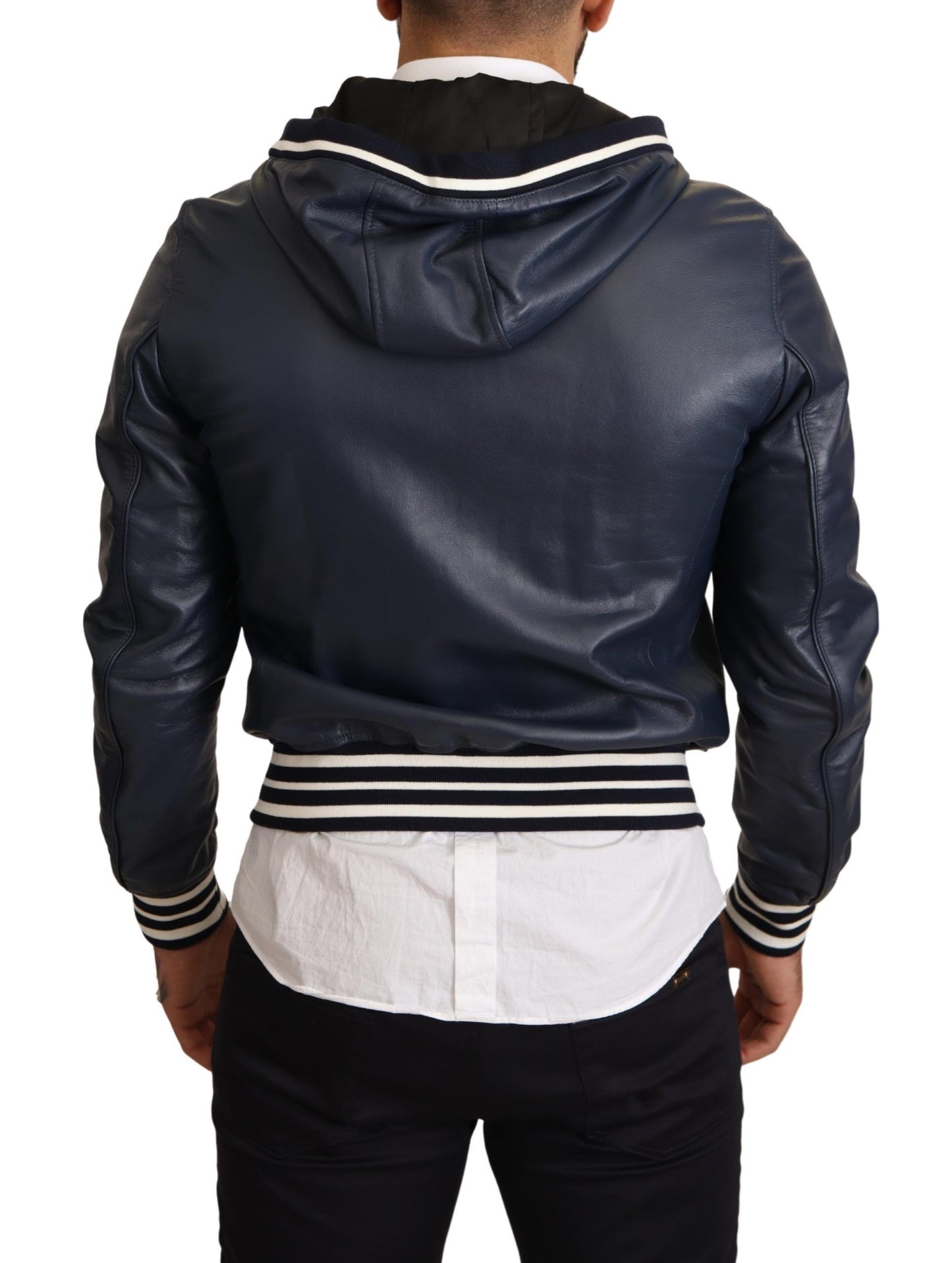 Elevate Your Style: Luxe Leather Bomber Jacket