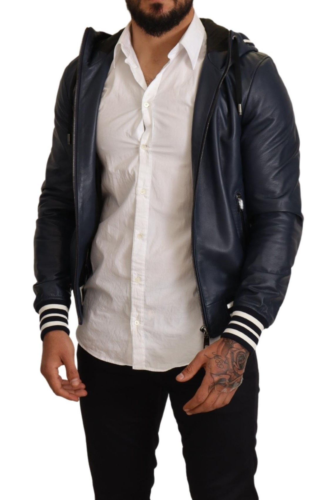 Elevate Your Style: Luxe Leather Bomber Jacket