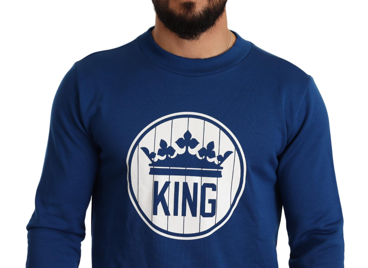 Royal Crown Motive Crewneck Sweater