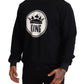Regal Crown Motive Black Sweater
