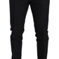 Elegant Black Two-Piece Wool Suit