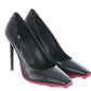 Elegant Black Décolleté with Pink Accents