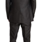 Elegant Gray Martini Slim Fit Silk-Wool Suit