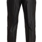 Elegant Gray Martini Slim Fit Silk-Wool Suit