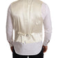 Elegant Cream Woolen Double-Breasted Vest