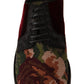 Baroque Embroidered Lace-Up Elegance