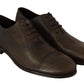 Elegant Shiny Leather Oxford Shoes