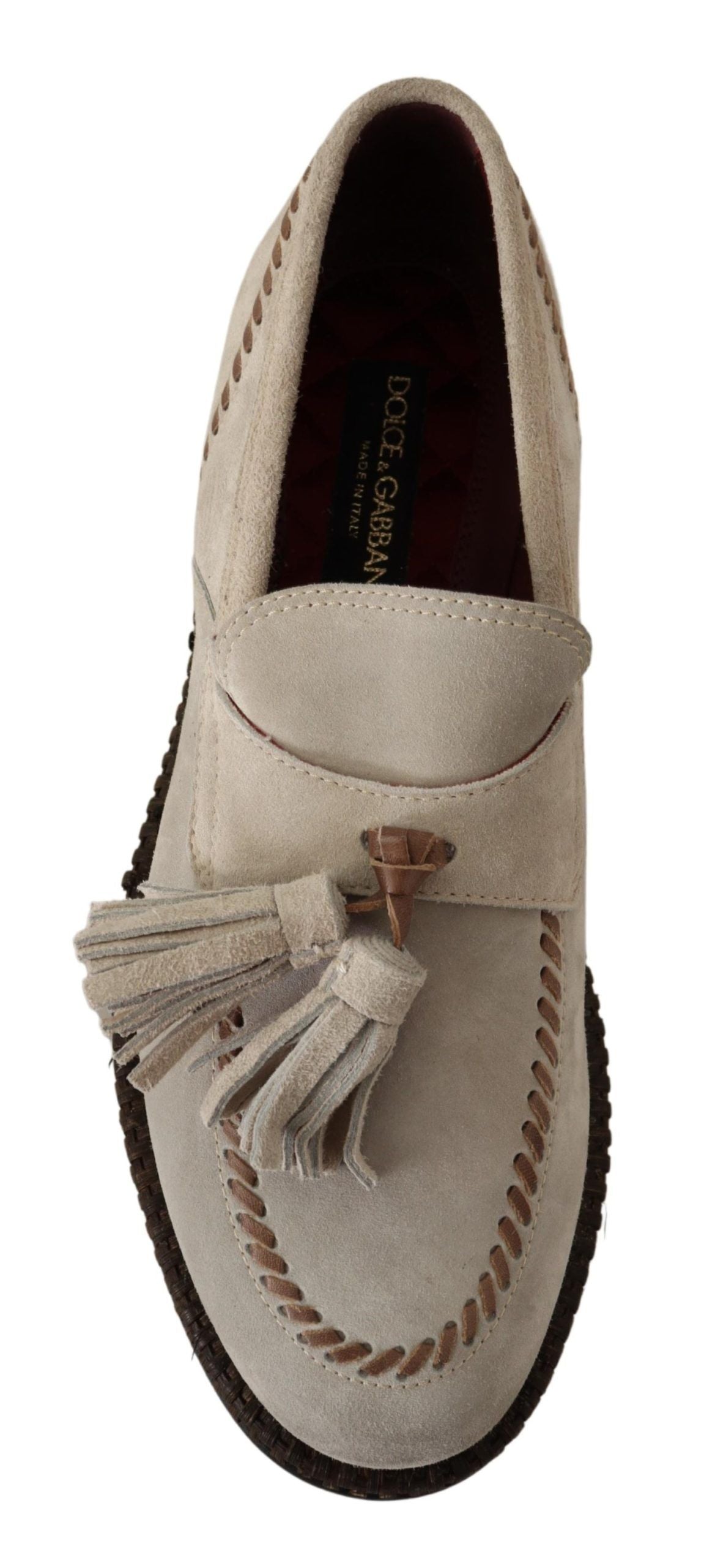 Elegant Cream Suede Espadrille Sneakers