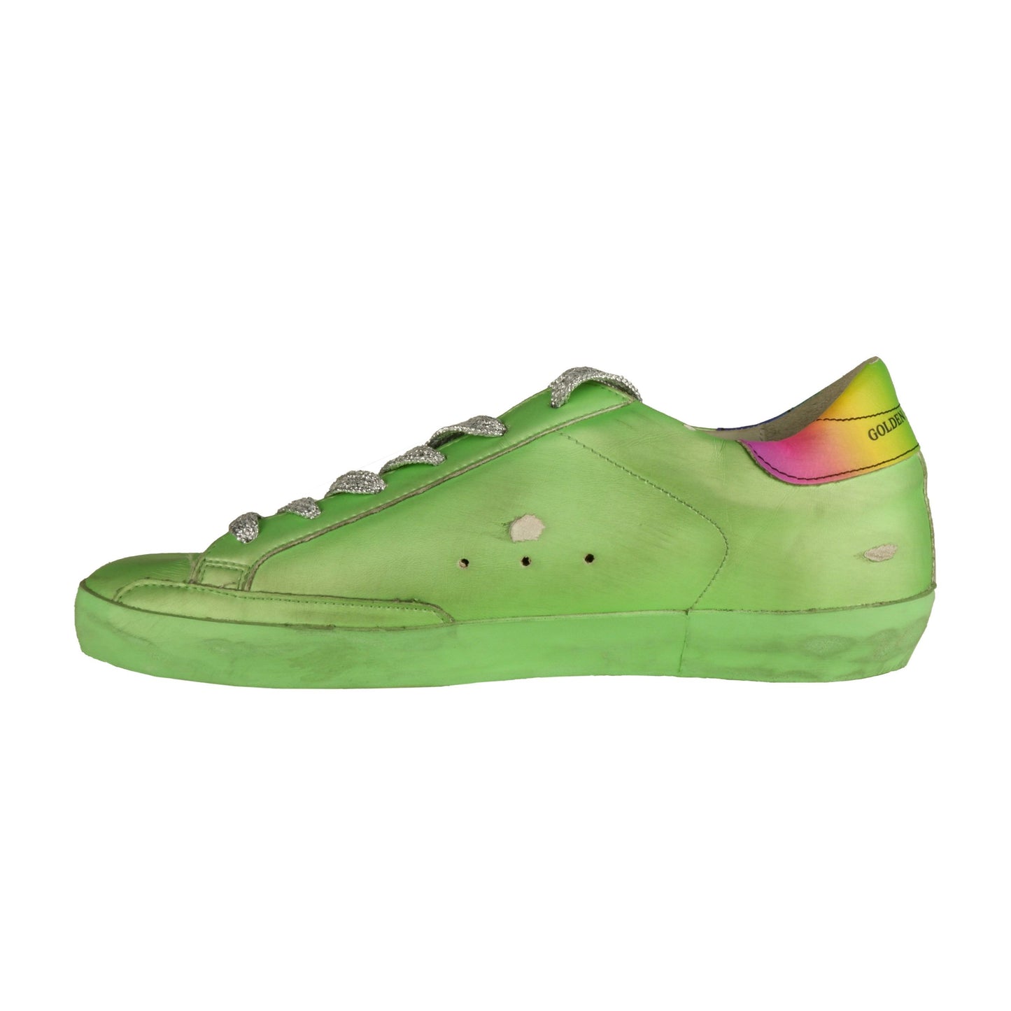 Green Leather Women Sneaker