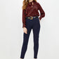 Blue Cotton Women Jeans