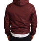 Maroon Luxury Zip Sweater with Hood