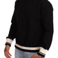 Elegant Monochrome Crew Neck Sweatshirt