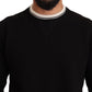 Elegant Monochrome Crew Neck Sweatshirt