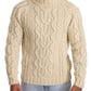 Off White Alpaca Wool Turtleneck Sweater