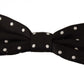 Elegant Polka Dot Silk Bow Tie