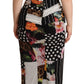 Multicolor Silk-Blend Sheath Dress