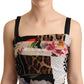 Multicolor Silk-Blend Sheath Dress