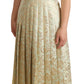 Elegant Jacquard Midi A-Line Dress