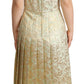 Elegant Jacquard Midi A-Line Dress