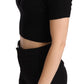 Elegant Cashmere-Silk Cropped Polo Top