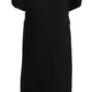 Elegant Double Breasted Black Trench Coat