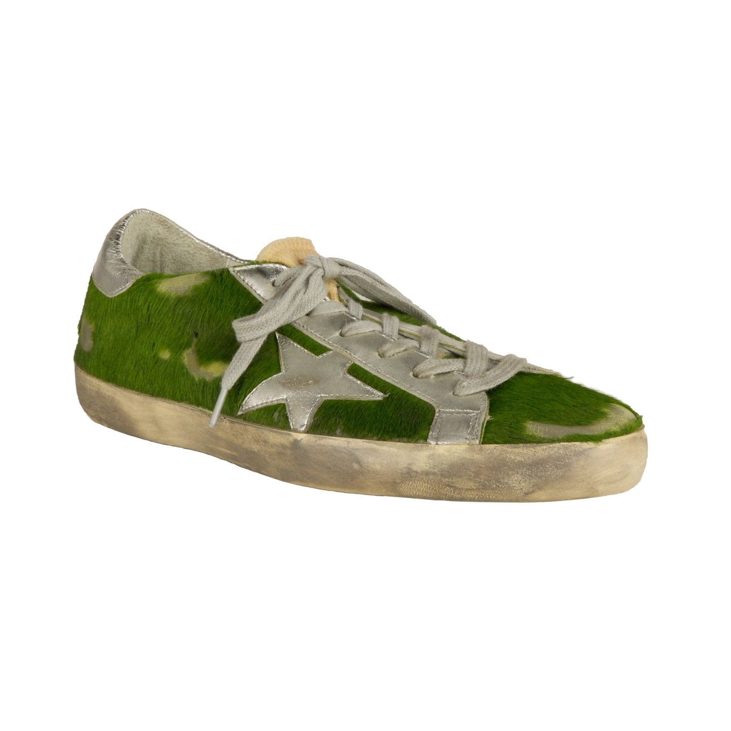 Green Leather Women Sneaker