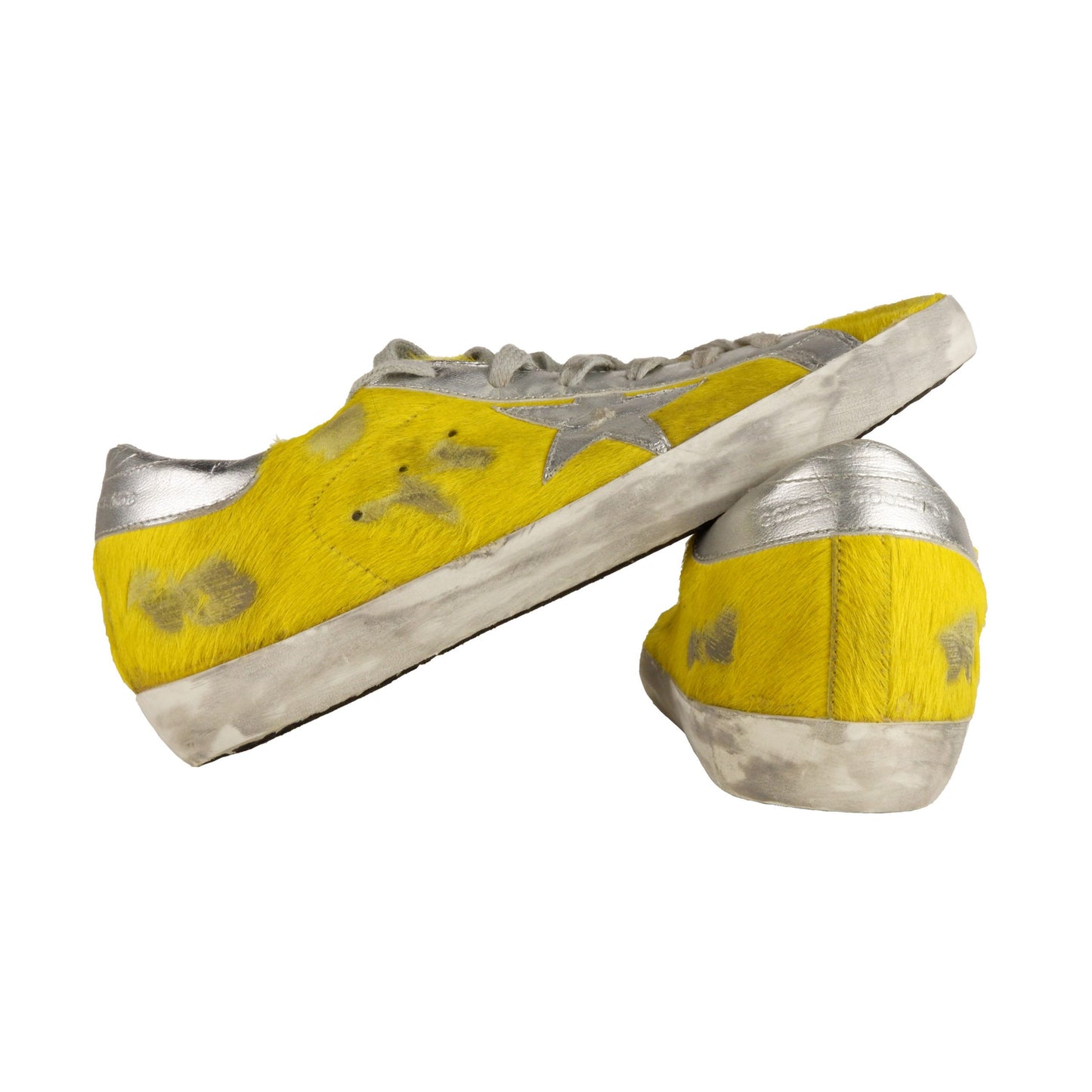 Yellow Leather Women Sneaker