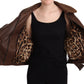 Chic Brown Leather Biker Jacket