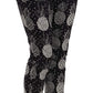 Black Pineapple Print Skinny Capri Pants